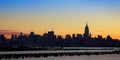 Manhattan sunrise Royalty Free Stock Photo