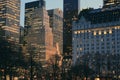 Manhattan sunset Royalty Free Stock Photo