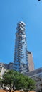 manhattan tall building blue sky nyc Royalty Free Stock Photo