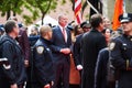 Mayor Bill de Blasio at Veterans Day Parade in NYC
