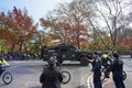 NYPD Emergency Service, heavy armored vehicle. Safety at Thanksgiving Parade