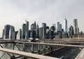 Manhattan view from Brooklyn Bridge