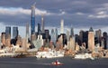 Manhattan West Side waterfront, Hospital ship USNS COMFORT docked at Pier 90 Royalty Free Stock Photo