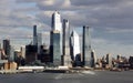 Manhattan West Side waterfront, skyscrapers of the Hudson Yard, New York, NY, USA Royalty Free Stock Photo