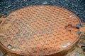 manhole, building pipe Royalty Free Stock Photo