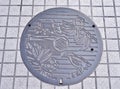 Manhole cover of Kochi city, Japan.