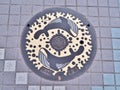 Manhole cover of Kochi city, Japan.