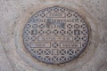 Manhole cover in Leh, India Royalty Free Stock Photo