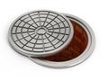 Manhole cover lid Royalty Free Stock Photo