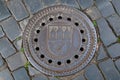 Manhole cover sewer Prague