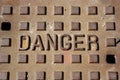 Manhole Cover Danger Warning sign