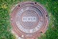 Manhole sewer cover of City of Houston