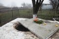 The manhole where the ashes of the burned bodies of victims from Timisoara during the Romanian Revolution were thrown