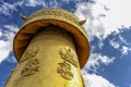 Mani wheel of Tibetan temple in Shangri la, Yunnan, China Royalty Free Stock Photo