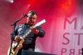 Manic Street Preachers James Dean Bradfield live in concert at Timesquare Newcastle Royalty Free Stock Photo