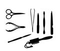 Manicure and chiropody tools collection Royalty Free Stock Photo