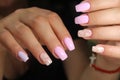 Manicure design nail polish gel Royalty Free Stock Photo
