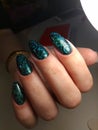 Manicure design, sea nails