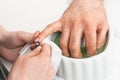 Manicure man close-up Royalty Free Stock Photo