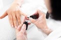 Manicure, nail painting. Royalty Free Stock Photo