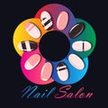 Manicure or nail salon logo