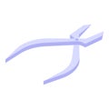 Manicure nippers icon, isometric style