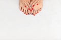 Manicure, pedicure beauty salon concept Royalty Free Stock Photo