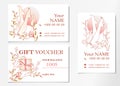 Manicure and pedicure master, business card template and gift certificate