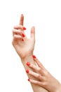 Manicure Pose Royalty Free Stock Photo