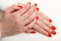 Manicure Pose Royalty Free Stock Photo