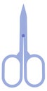 Manicure scissors color icon. Spa salon tool