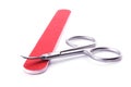 Manicure set - scissors and file Royalty Free Stock Photo