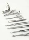 Manicure set tools Royalty Free Stock Photo