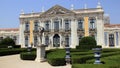 Manicured Hanging Gardens with sculptures at the 18th-century Queluz National Palace, Portugal Royalty Free Stock Photo