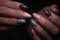 Manicured nails Nail Polish art design. Best