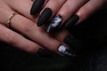 Manicured nails Nail Polish art design. Best