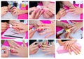 Manicured woman fingernails Royalty Free Stock Photo