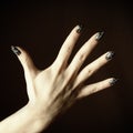 Manicured woman hand Royalty Free Stock Photo