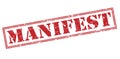 Manifest red stamp Royalty Free Stock Photo