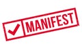 Manifest rubber stamp