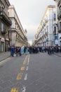 Manifestation against the austerity measures on Catania streets