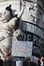 Manifestation against terrorism in Paris.