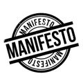 Manifesto rubber stamp Royalty Free Stock Photo