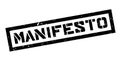 Manifesto rubber stamp Royalty Free Stock Photo