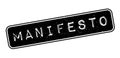 Manifesto rubber stamp Royalty Free Stock Photo