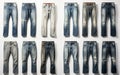 Manifold Jeans: Denim Design Innovations isolated on a transparent background.