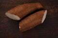 Manihot esculenta cassava, yuca, manioc, mandioca, Brazilian ar Royalty Free Stock Photo