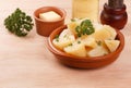 Manihot esculenta cassava, yuca, manioc, mandioca, Brazilian arrowroot Royalty Free Stock Photo