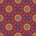 Manihot Palmata symmetry seamless pattern Royalty Free Stock Photo