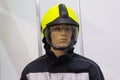 Maniken in the helmet and the form of a rescuer